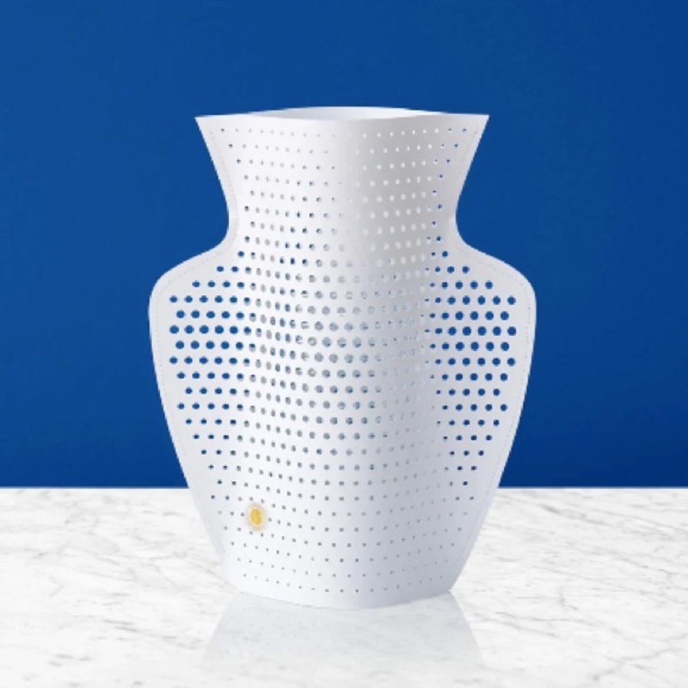 OCTAEVO Cyano White Waterproof Paper Vase